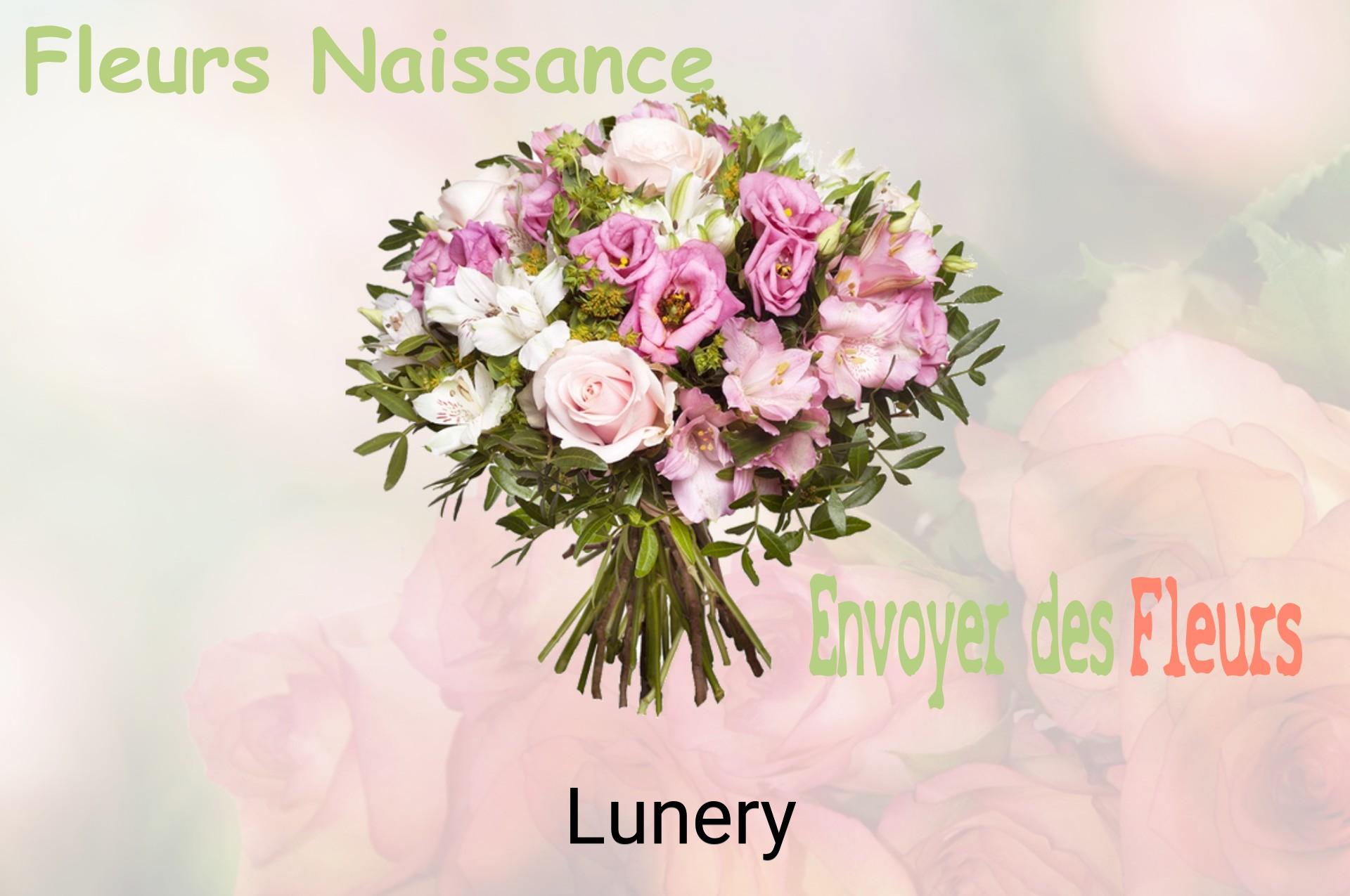 Bouquet de fleurs de naissance livré à Lunery